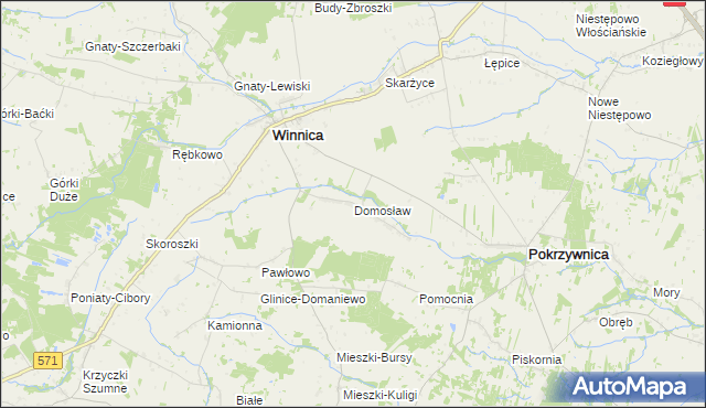 mapa Domosław, Domosław na mapie Targeo