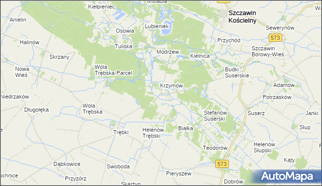 mapa Józefków gmina Szczawin Kościelny, Józefków gmina Szczawin Kościelny na mapie Targeo