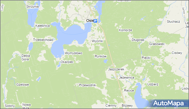 mapa Rynków, Rynków na mapie Targeo