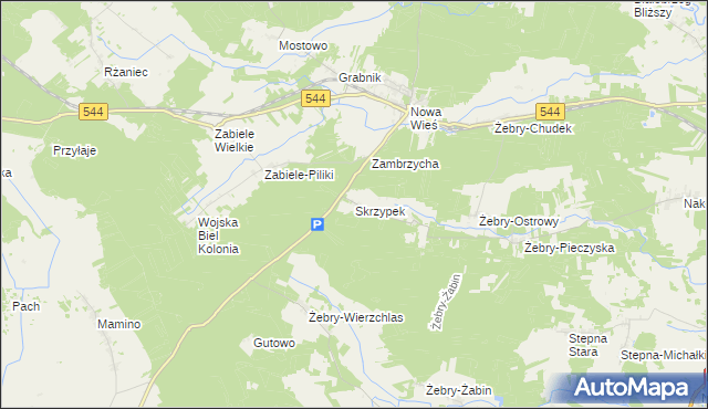 mapa Skrzypek, Skrzypek na mapie Targeo