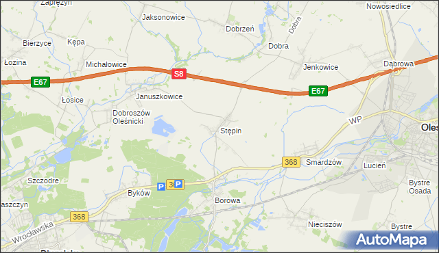 mapa Stępin, Stępin na mapie Targeo