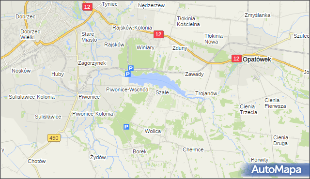 mapa Szałe, Szałe na mapie Targeo