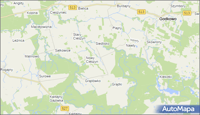 mapa Grużajny, Grużajny na mapie Targeo