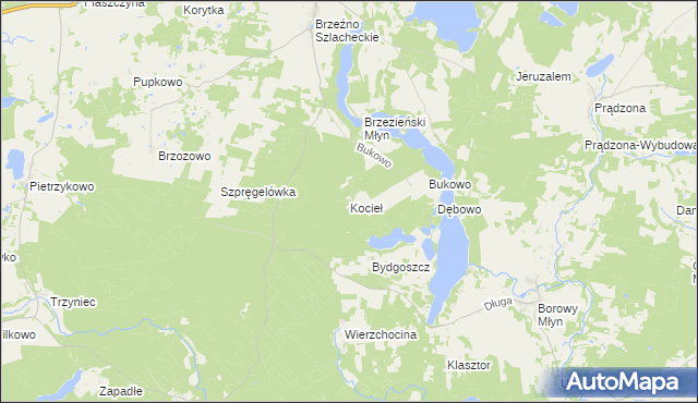 mapa Kocieł, Kocieł na mapie Targeo