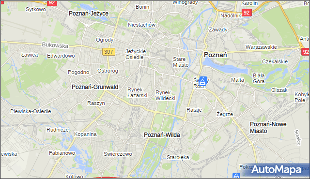 mapa Rynek Wildecki, Rynek Wildecki na mapie Targeo