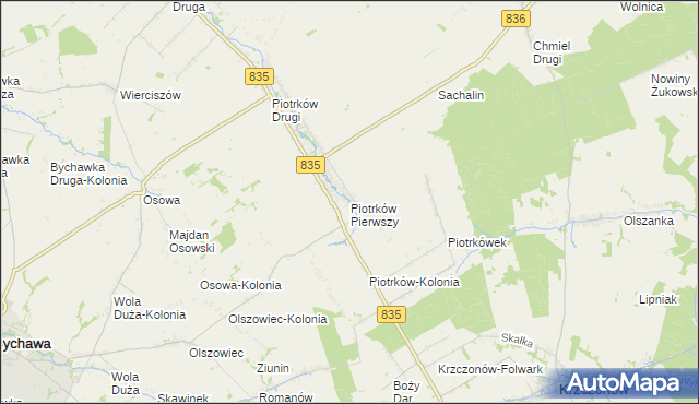 mapa Piotrków Pierwszy, Piotrków Pierwszy na mapie Targeo