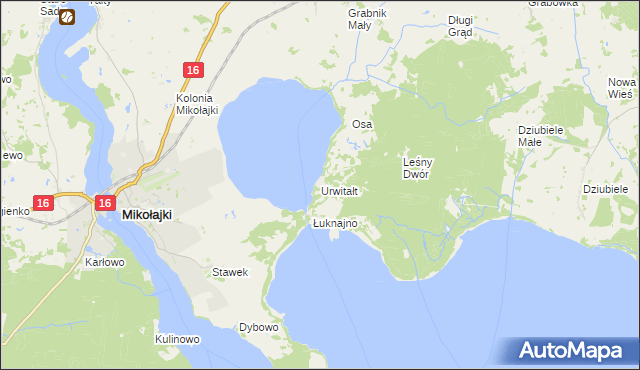 mapa Urwitałt, Urwitałt na mapie Targeo