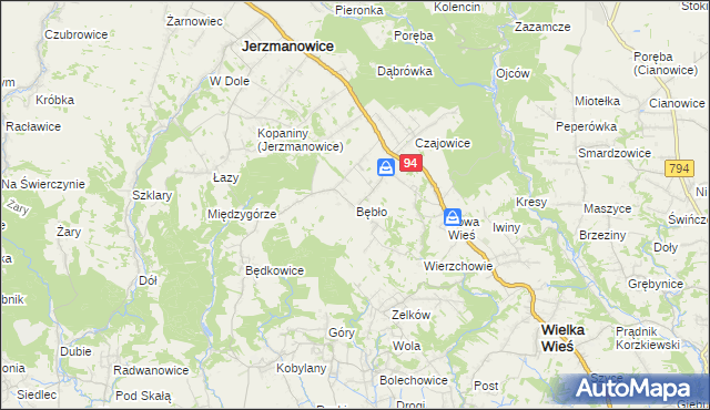 mapa Bębło, Bębło na mapie Targeo