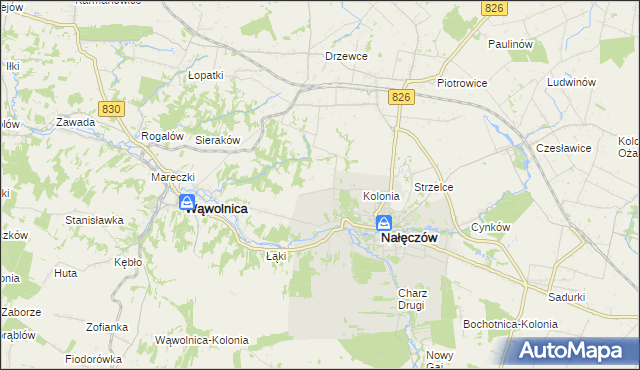 mapa Chruszczów-Kolonia, Chruszczów-Kolonia na mapie Targeo