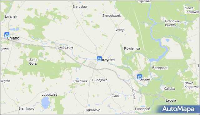 mapa Drzycim, Drzycim na mapie Targeo