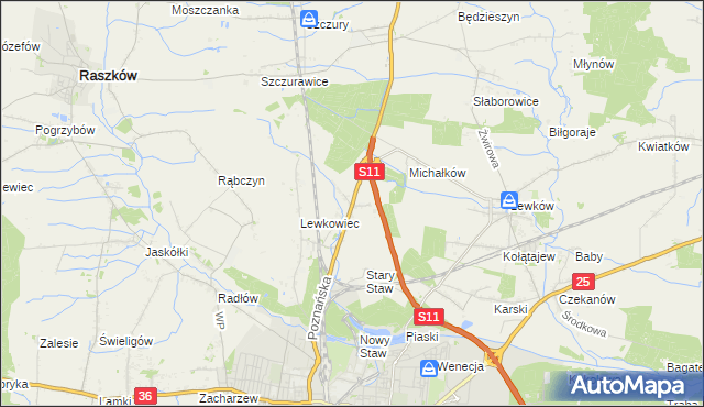 mapa Franklinów, Franklinów na mapie Targeo