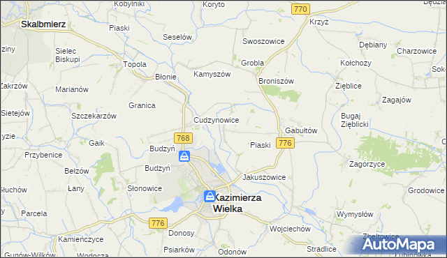 mapa Hołdowiec, Hołdowiec na mapie Targeo