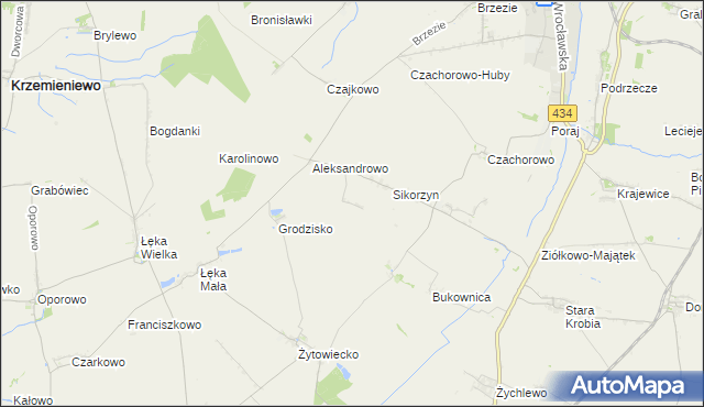 mapa Huby Pijanowskie, Huby Pijanowskie na mapie Targeo