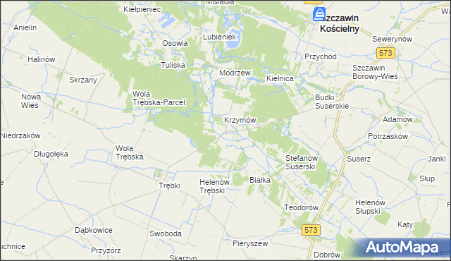 mapa Józefków gmina Szczawin Kościelny, Józefków gmina Szczawin Kościelny na mapie Targeo