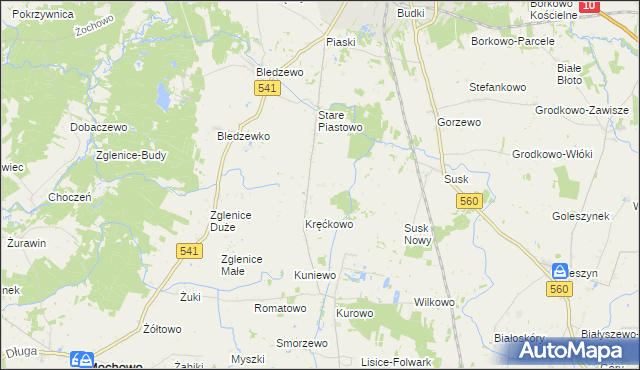 mapa Nowe Piastowo, Nowe Piastowo na mapie Targeo