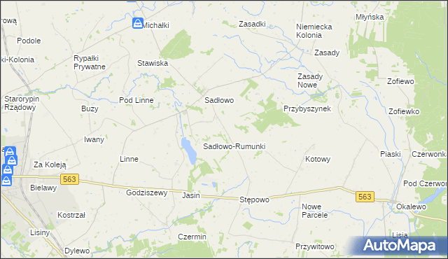 mapa Nowe Sadłowo, Nowe Sadłowo na mapie Targeo