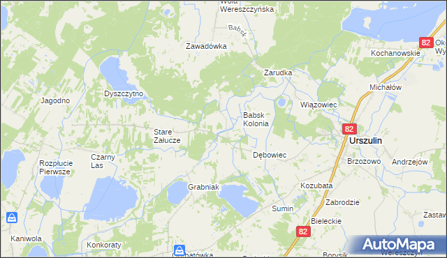 mapa Nowe Załucze, Nowe Załucze na mapie Targeo