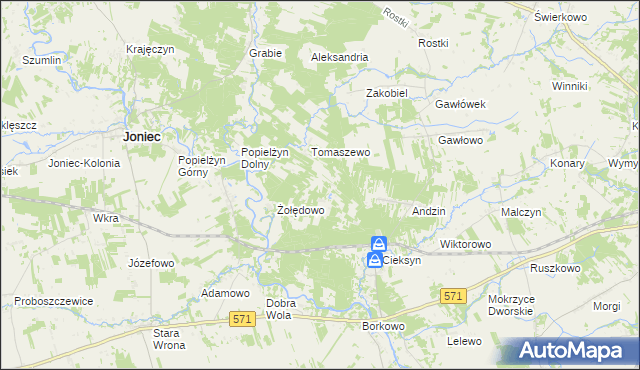mapa Nowosiółki gmina Nowe Miasto, Nowosiółki gmina Nowe Miasto na mapie Targeo