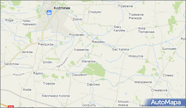 mapa Nowy Karolew, Nowy Karolew na mapie Targeo