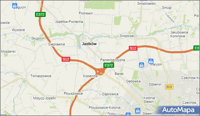 mapa Panieńszczyzna, Panieńszczyzna na mapie Targeo