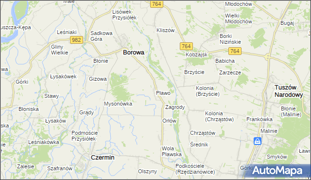 mapa Pławo, Pławo na mapie Targeo