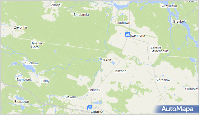 mapa Ryszka, Ryszka na mapie Targeo