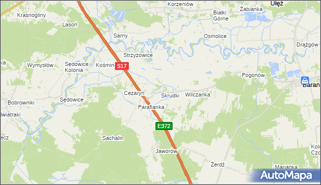 mapa Skrudki, Skrudki na mapie Targeo