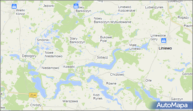 mapa Sobącz, Sobącz na mapie Targeo