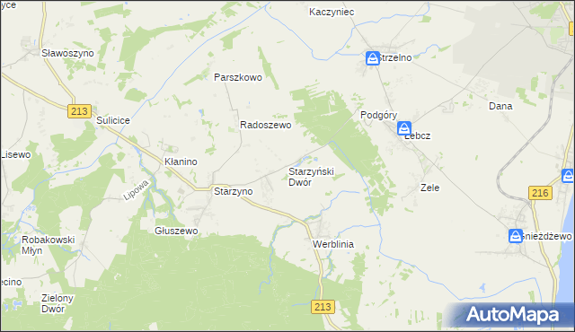 mapa Starzyński Dwór, Starzyński Dwór na mapie Targeo