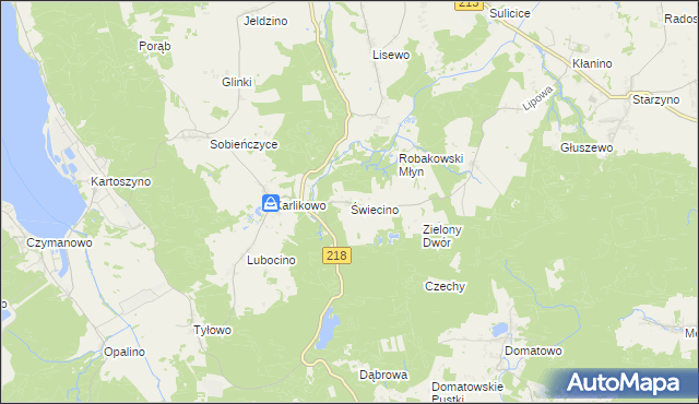 mapa Świecino, Świecino na mapie Targeo