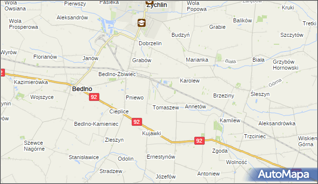 mapa Franciszków Nowy, Franciszków Nowy na mapie Targeo