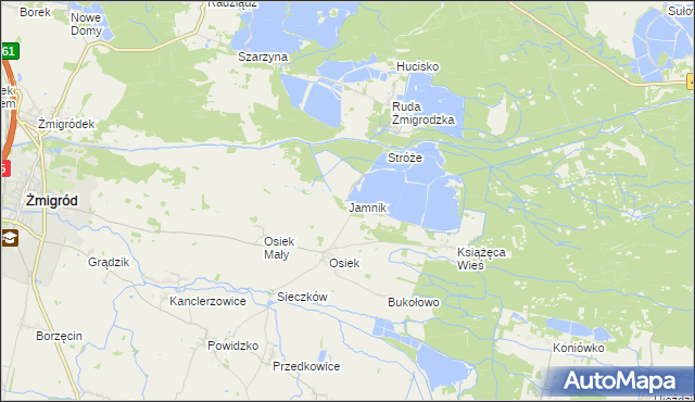 mapa Jamnik, Jamnik na mapie Targeo