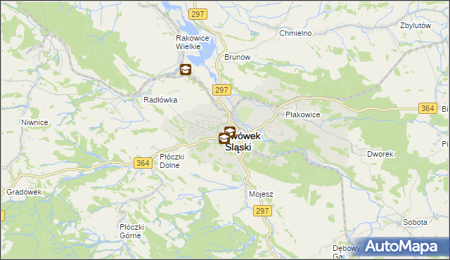 mapa Lwówek Śląski, Lwówek Śląski na mapie Targeo