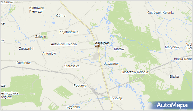 mapa Milejów-Osada, Milejów-Osada na mapie Targeo