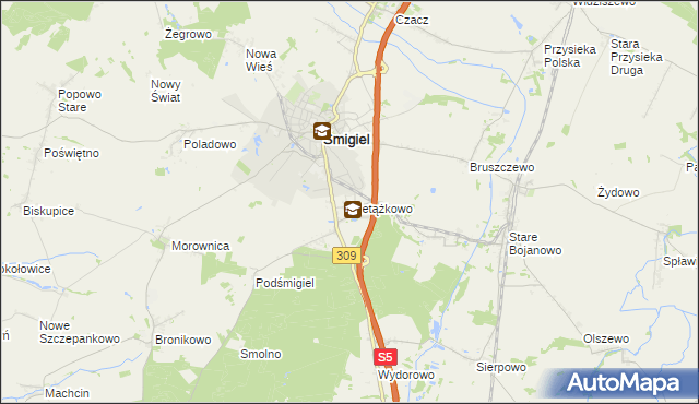 mapa Nietążkowo, Nietążkowo na mapie Targeo