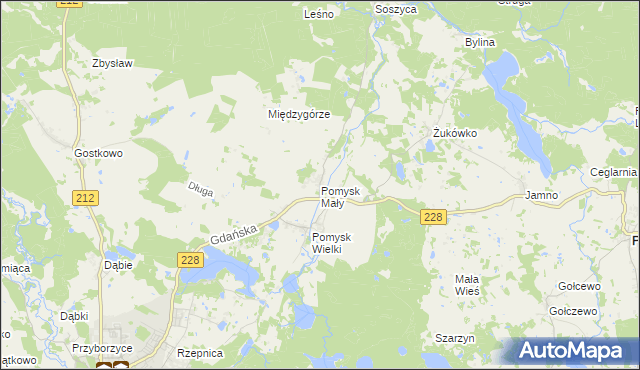 mapa Pomysk Mały, Pomysk Mały na mapie Targeo