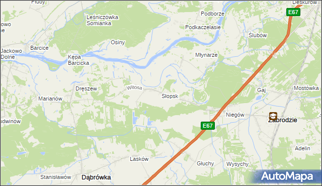 mapa Słopsk, Słopsk na mapie Targeo