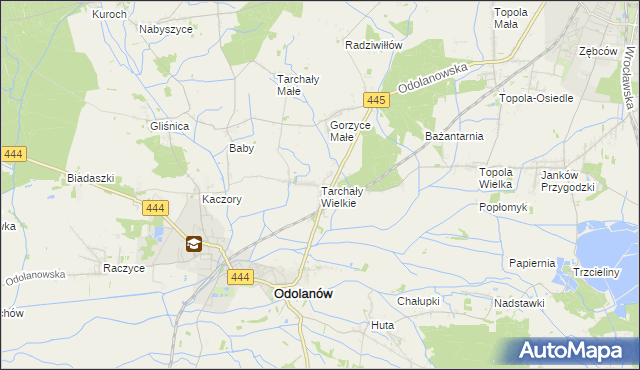 mapa Tarchały Wielkie, Tarchały Wielkie na mapie Targeo