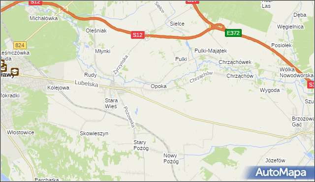 mapa Witowice gmina Końskowola, Witowice gmina Końskowola na mapie Targeo