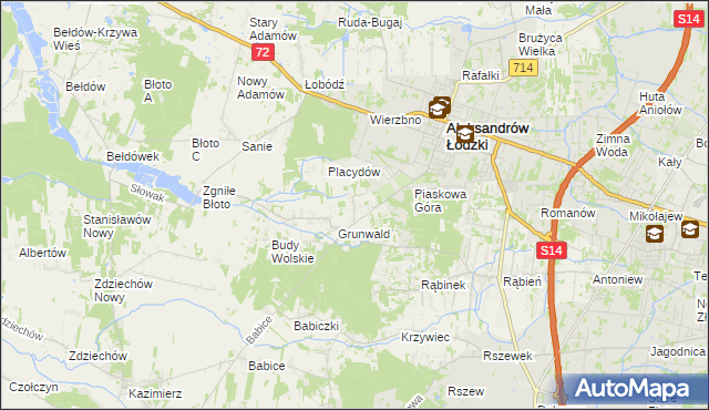 mapa Wola Grzymkowa, Wola Grzymkowa na mapie Targeo