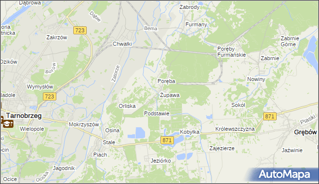 mapa Żupawa, Żupawa na mapie Targeo