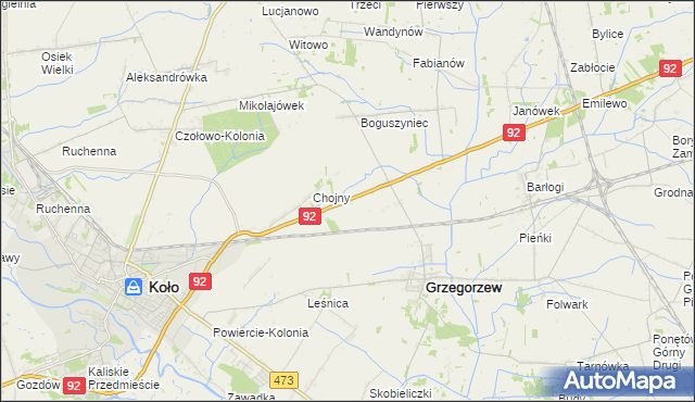 mapa Autostrada, Autostrada na mapie Targeo