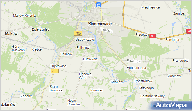 mapa Balcerów, Balcerów na mapie Targeo