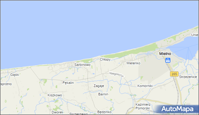 mapa Chłopy, Chłopy na mapie Targeo