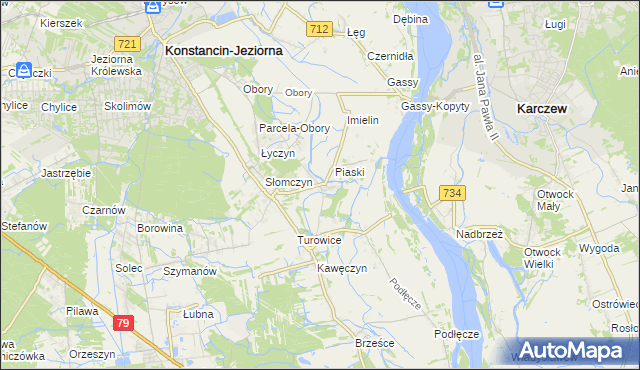 mapa Cieciszew, Cieciszew na mapie Targeo