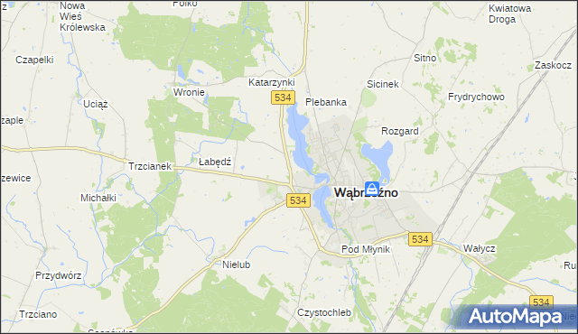 mapa Cymbark, Cymbark na mapie Targeo