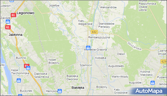 mapa Michałów-Grabina, Michałów-Grabina na mapie Targeo