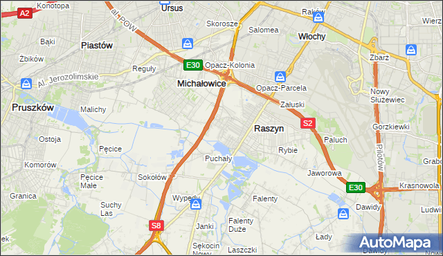 mapa Nowe Grocholice, Nowe Grocholice na mapie Targeo