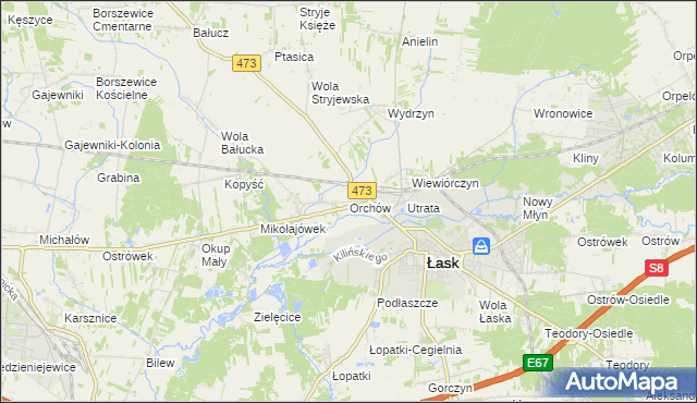 mapa Orchów, Orchów na mapie Targeo