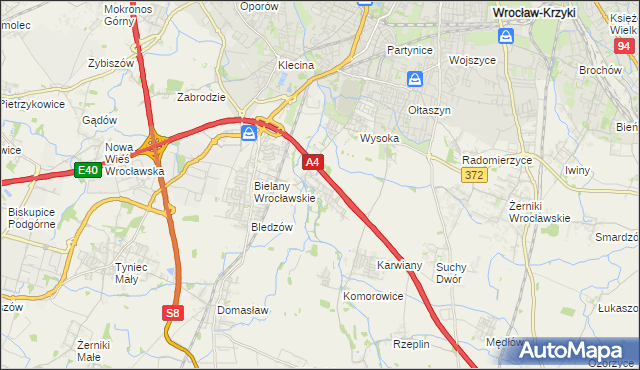 mapa Ślęza, Ślęza na mapie Targeo